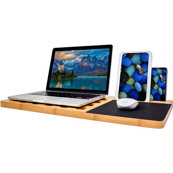 Husband Pillow Bed Tray Desk Adjustable Hard Wood PVC Desktop Lap Desk Foldable Laptop Tray for Sofa Couch Floor Large Bed Bath Beyond 35219516